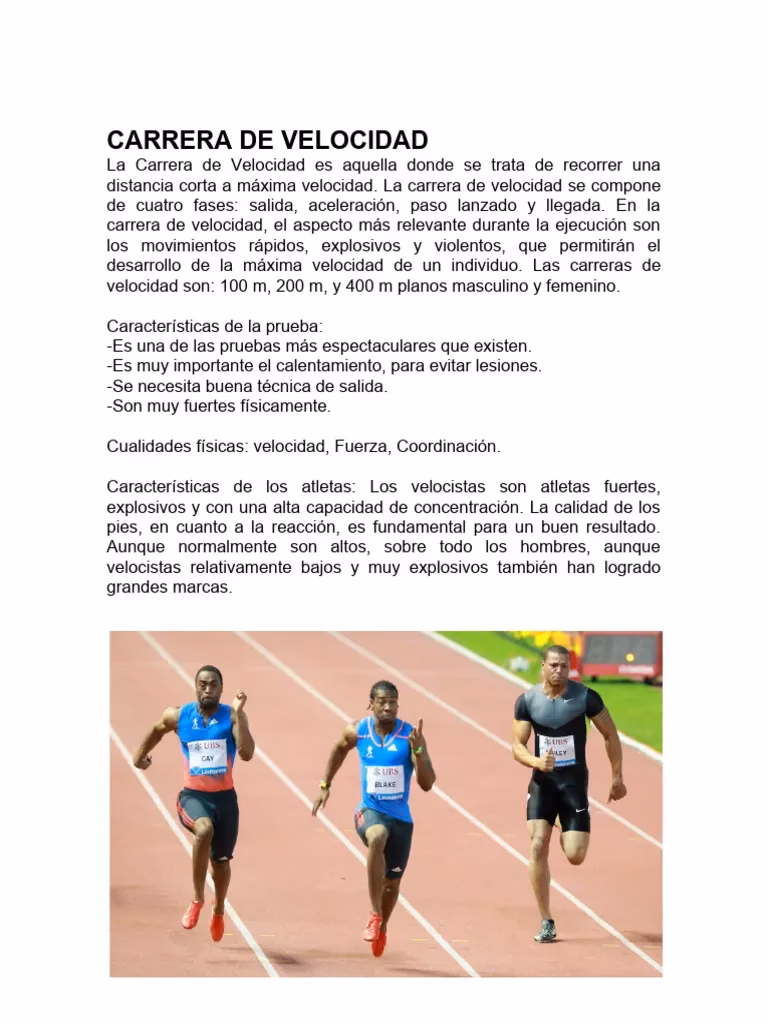 ¿Cuál es el origen de los corredores de velocidad?