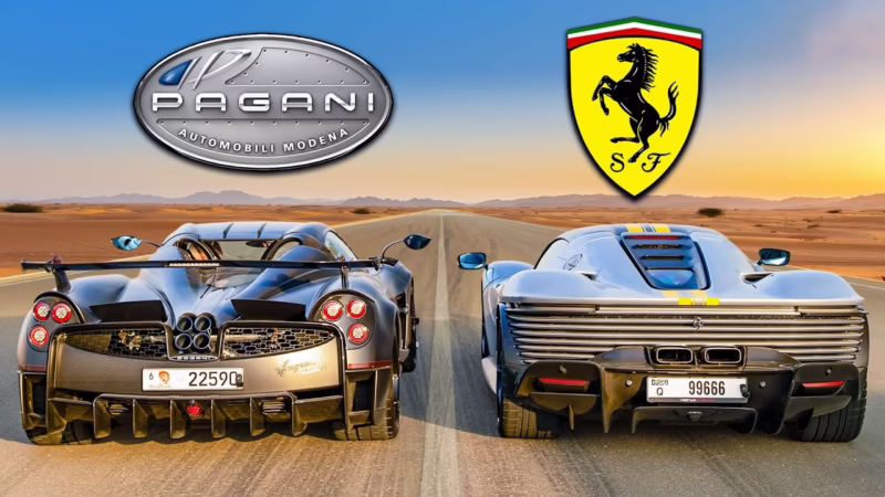 ¿Cuanto cuesta Pagani comparado con Ferrari?
