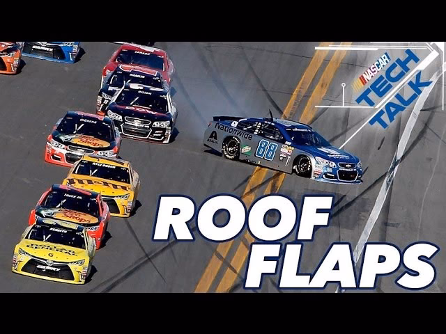 ¿En qué año empezó NASCAR a utilizar flaps de techo?