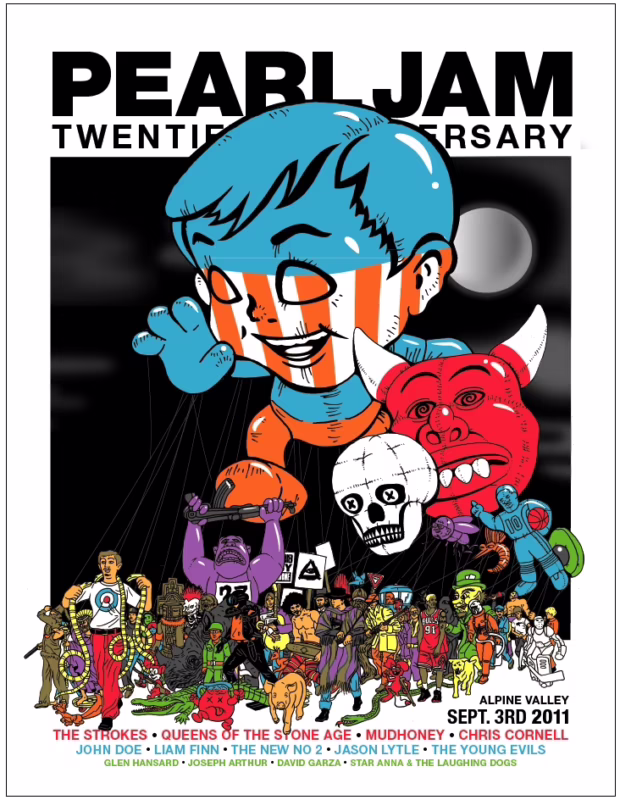 When did Pearl Jam play in Alpine Valley?