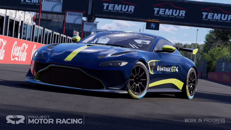 How much horsepower does the Aston Martin GT4 have?