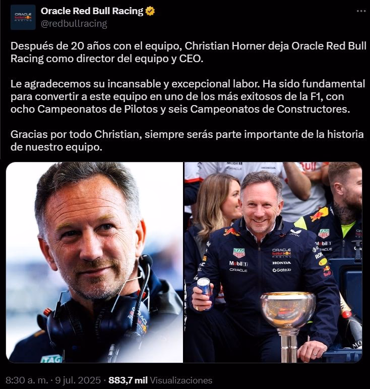 ¿A qué equipo de fútbol apoya Christian Horner?