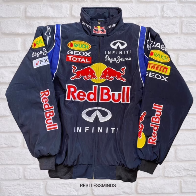 Who makes Red Bull Racing clothing?