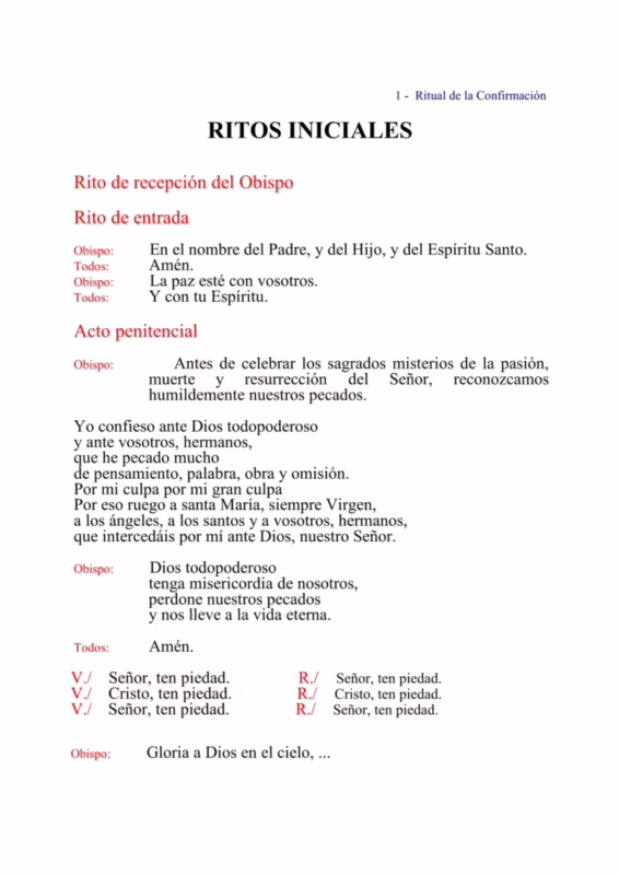 ¿Cuáles son los 5 pasos de la Confirmación?