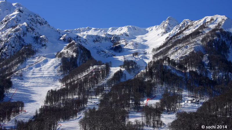 Where is the Rosa Khutor Alpine resort located?