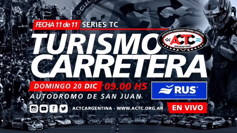 ¿Qué canal transmite el Turismo Carretera hoy?