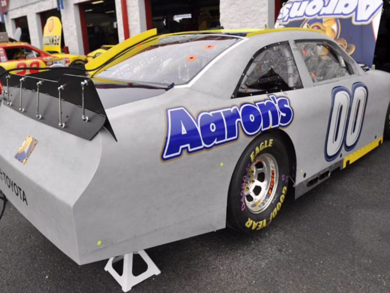 What is the spoiler angle in NASCAR?