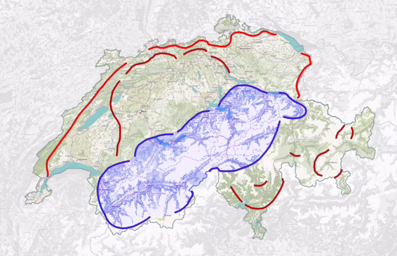 Is there a Swiss military base inside the mountain?