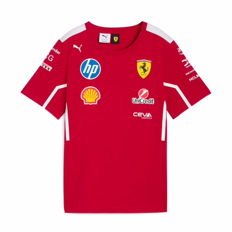 What clothing brand is Ferrari F1?