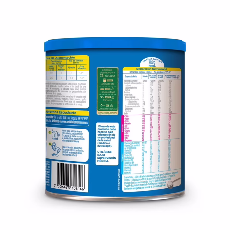 ¿Cuál es el contenido nutricional de NAN PRO 2?