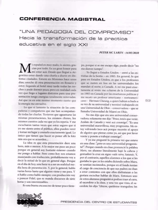 ¿Qué es la pedagogía crítica revolucionaria?