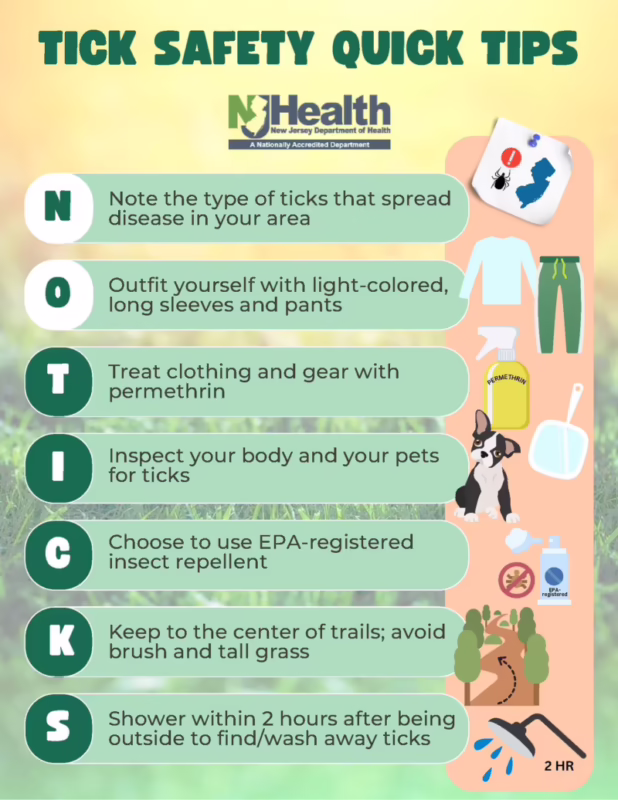 Is there Lyme disease in Jersey?