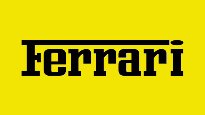 ¿Qué letras usa Ferrari en su logotipo?
