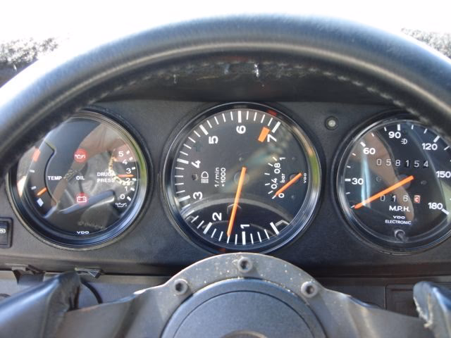 Why are tachometers sideways?