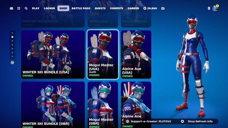 How rare is the Alpine ace skin?