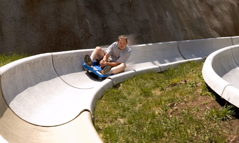 How long is the Winter Park Alpine slide?