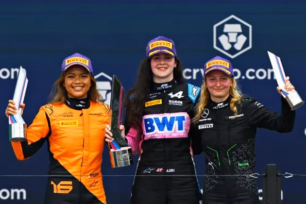Has a woman ever gotten a podium in F1?