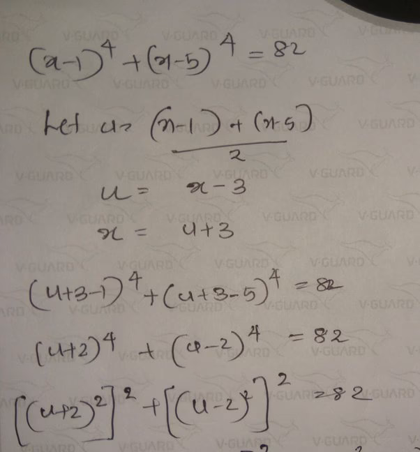 What is the formula for X to the power of 4?
